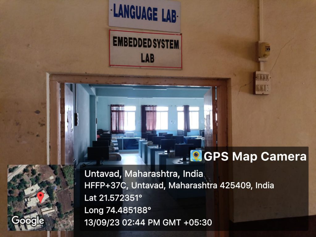 Entrance of the Language Lab and Embedded System Lab