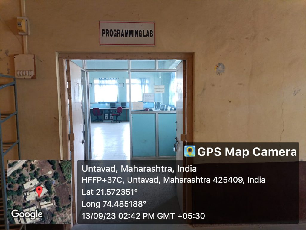 Entrance of the Programming Laboratory