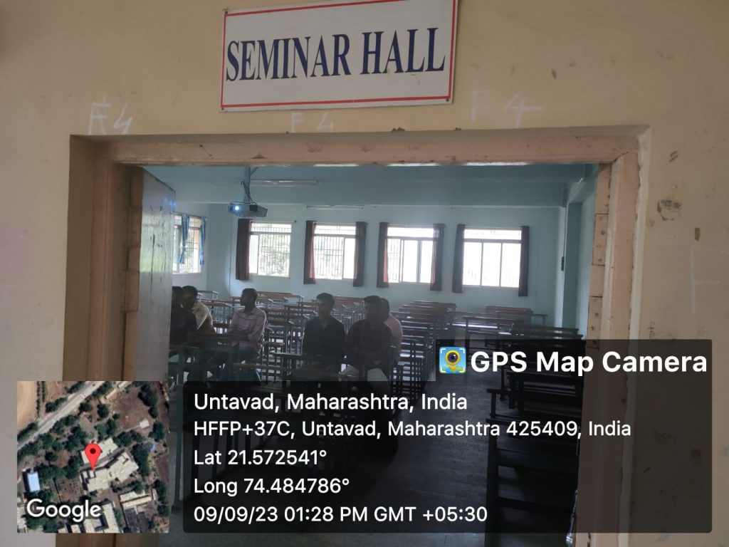 Seminar Hall of the Instrumentation department