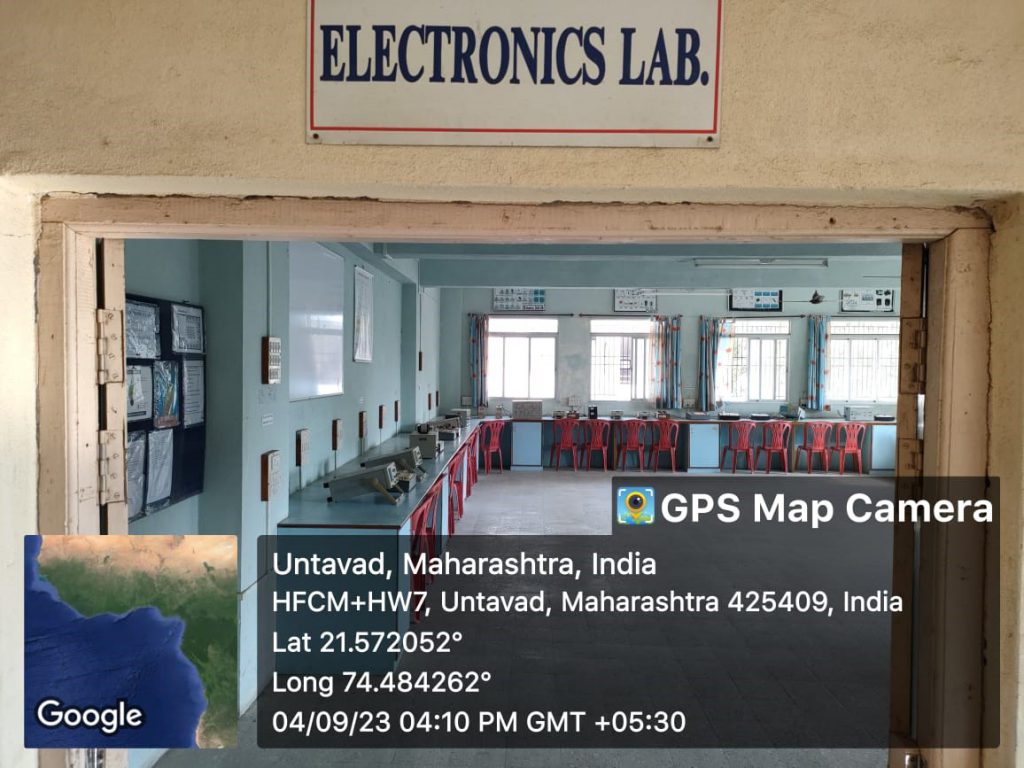 Electronics Laboratory with student workbenches