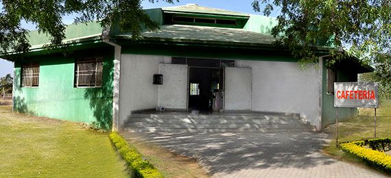Cafeteria building on the campus