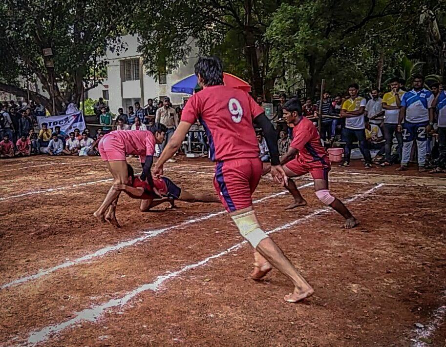 Kabaddi match during a sports event