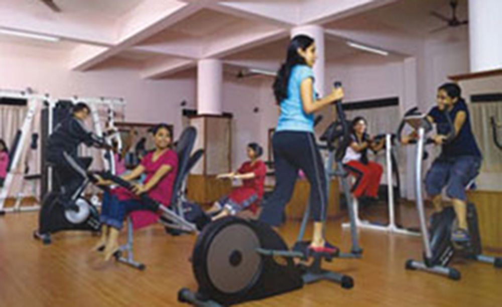 Gymnasium with cardio exercise machines